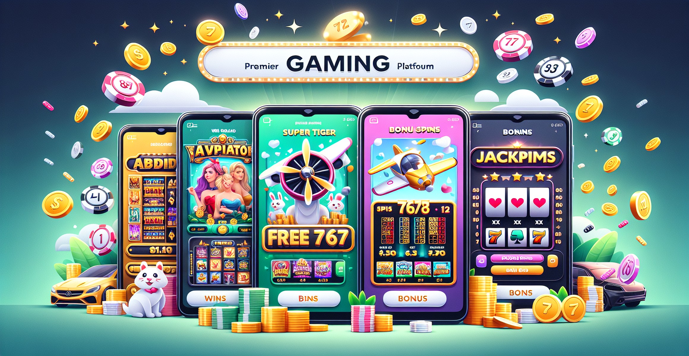 Fortune Rabbit Slots - Exciting online slot game at PAKGAMES with colorful graphics.
